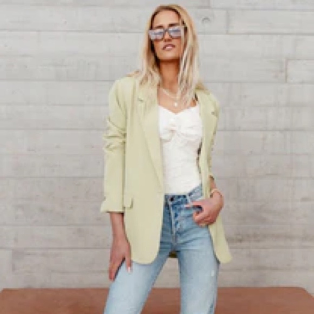 Böhme Crystal Blazer in Lime (M)